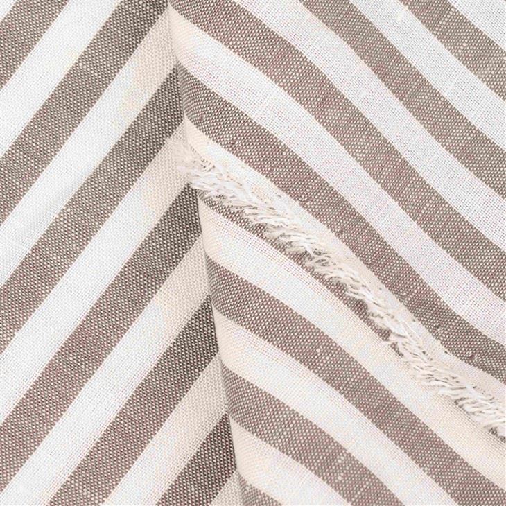 Light Taupe Striped Linen Jersey Fabric suppliers