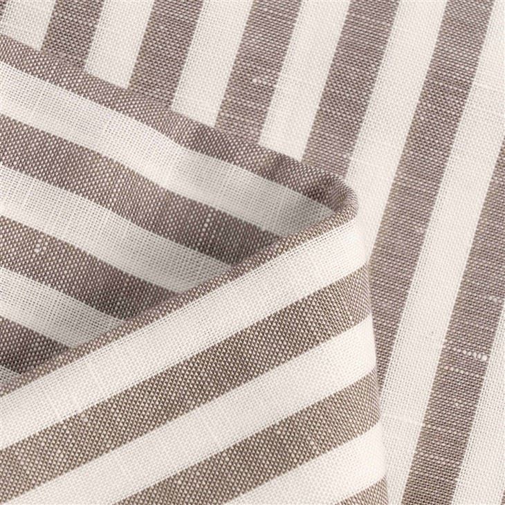 Light Taupe Striped Linen Jersey Fabric factory
